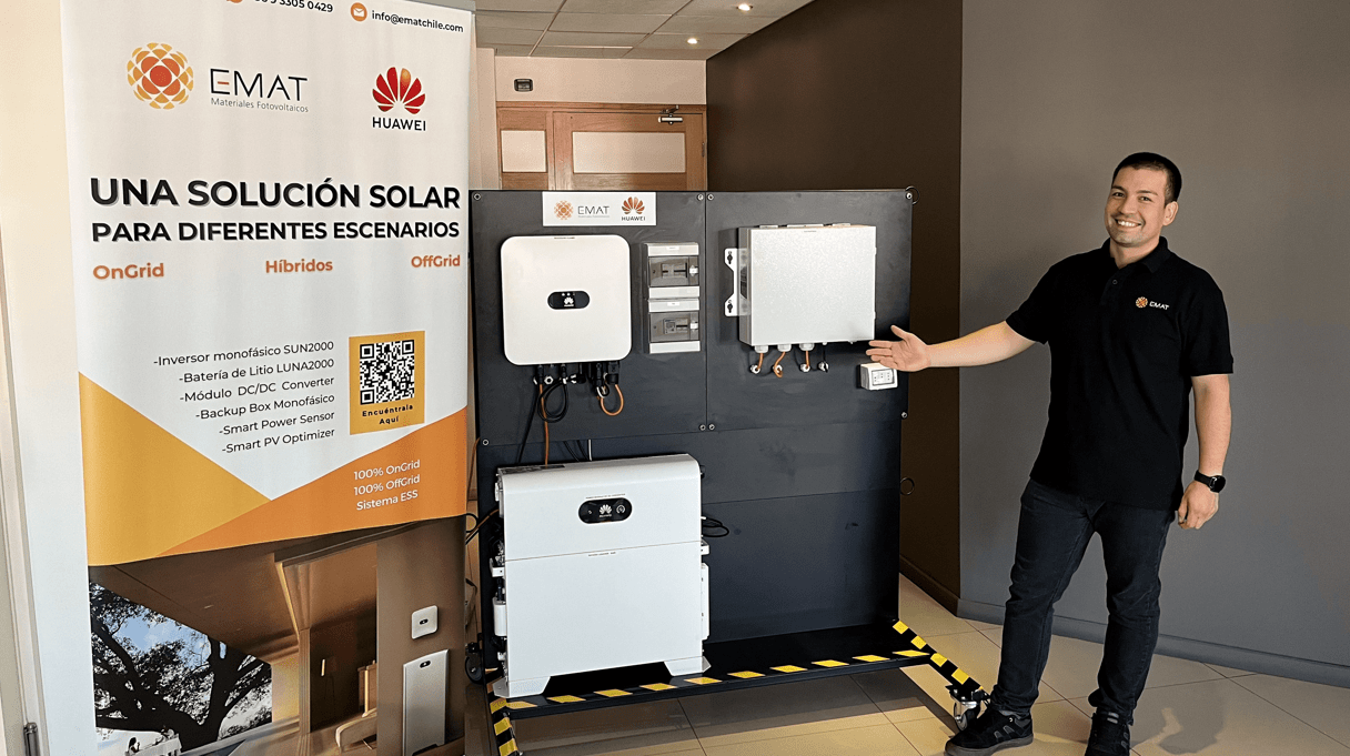 EMAT - Showroom- Equipos- Huawei- Energia- Solar- Chile-min