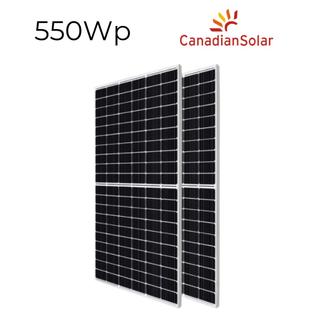 Paneles Solares Canadian Solar Hiku Monocristalino 550Wp PERC de 144 Celdas