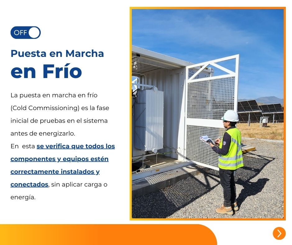 puesta en marcha en frio Cold Commissioning