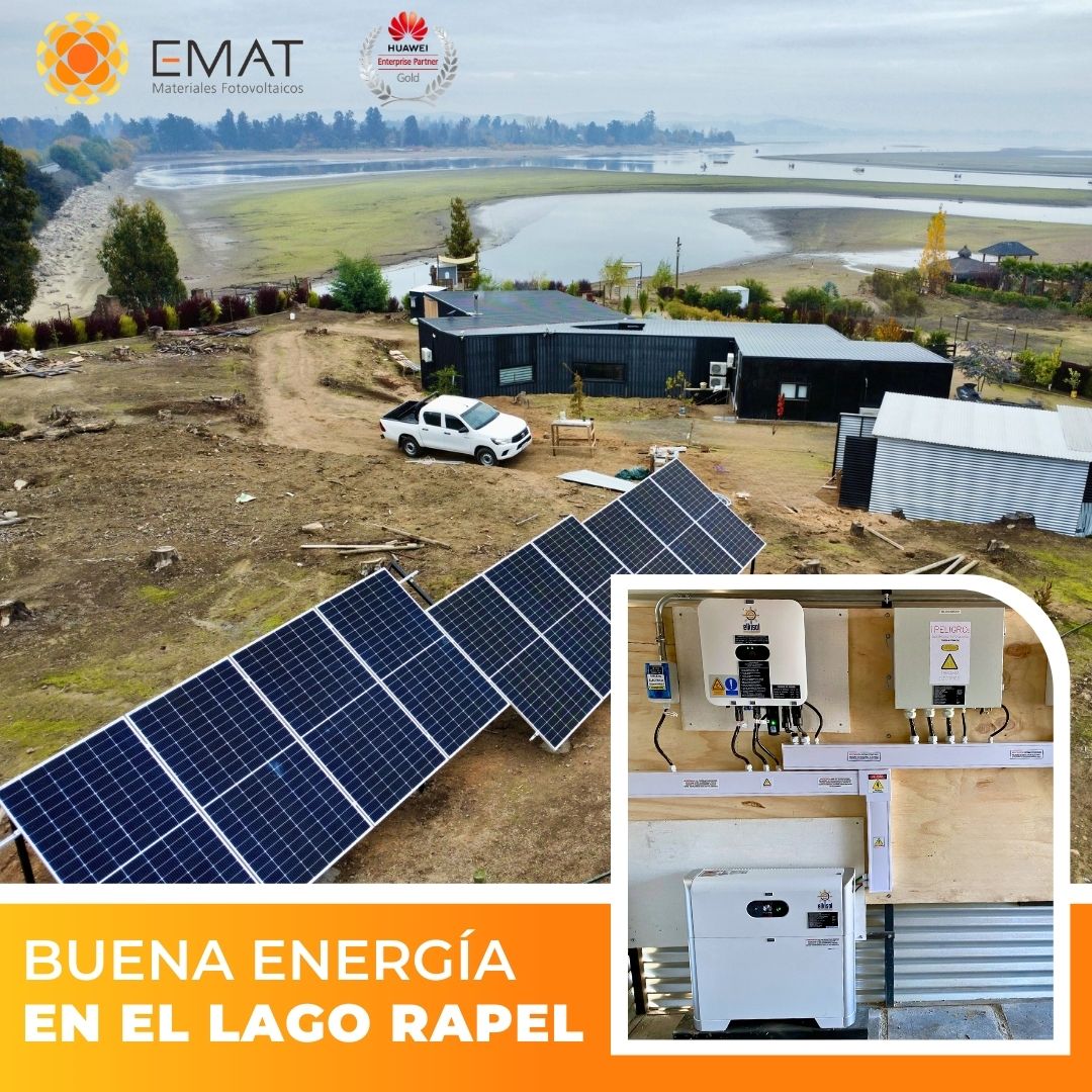 energia solar hibrida en lago rapel