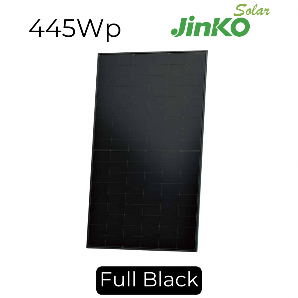 Panel Solar de 445Wp All Black Bifacial de Jinko